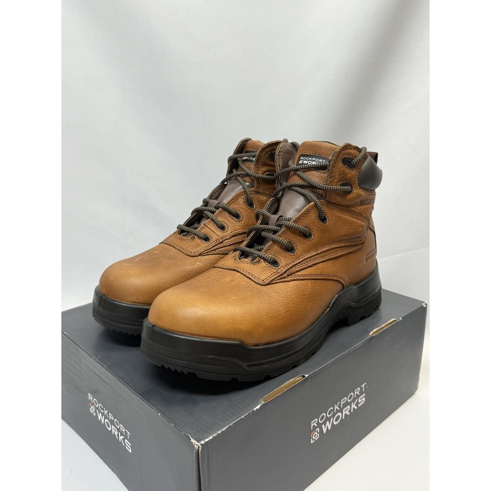 Rockport Works Men's 11w Tru-Tech Waterproof Boot Comp toe 6" Work boot NEW‎ NIB - Picture 7 of 8